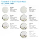 Dixie UX9WS 8 1/2" Disposable Plate - Medium Weight, Paper, White thumbnail 3