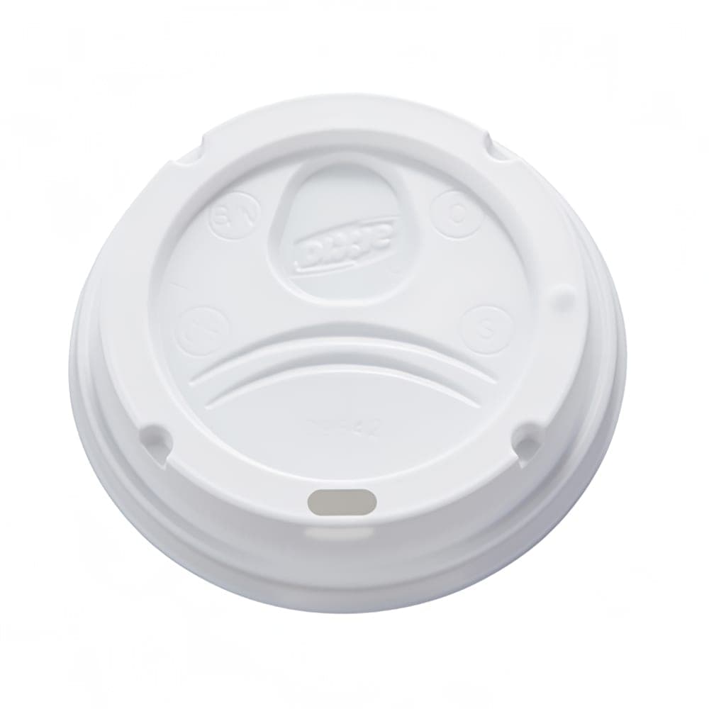 Dixie 9542500DX WiseSize™ Dome Lid for 10 oz to 20 oz Dixie Hot Paper Cups - Plastic, White