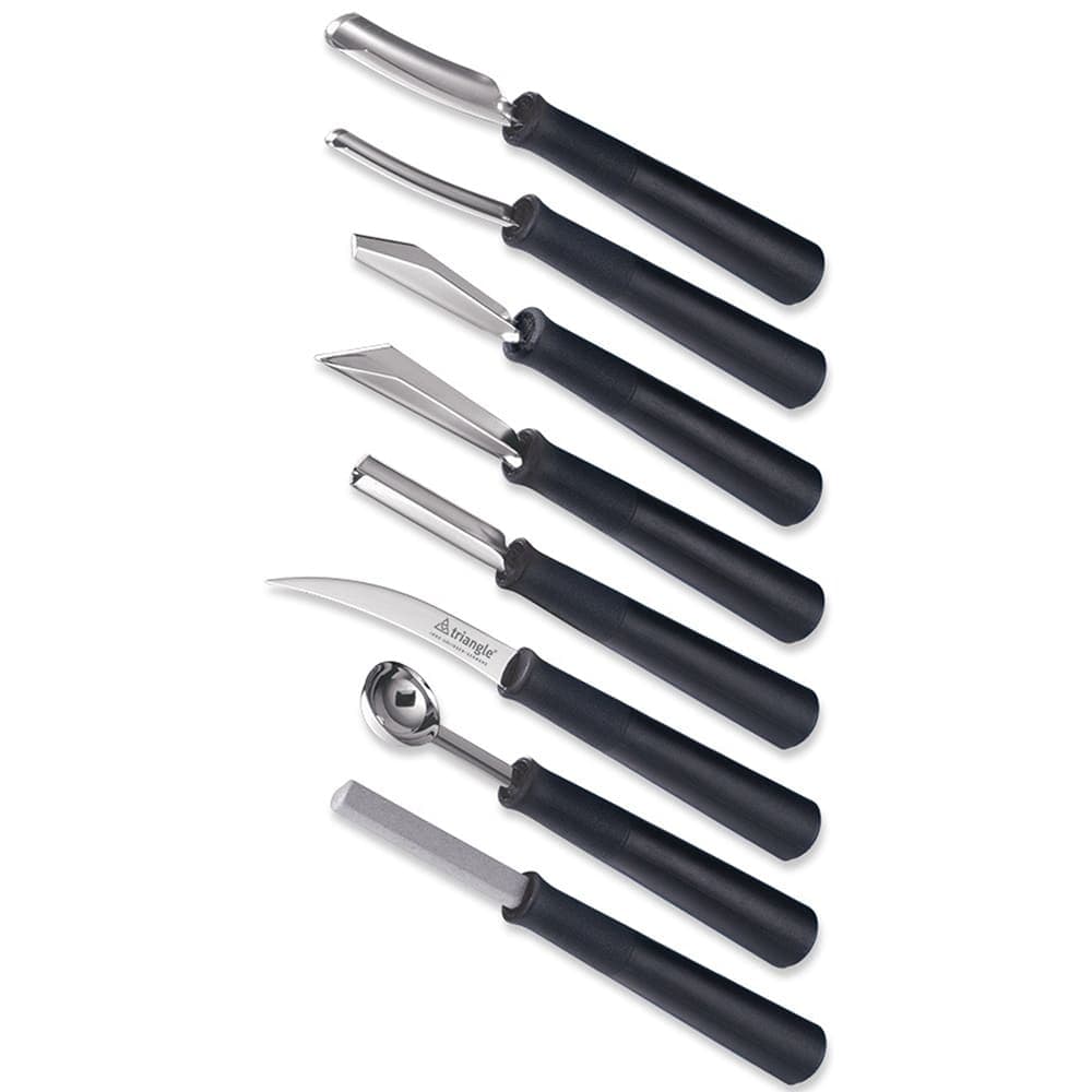 Louis Tellier 8 Piece Professional Carving Tool Set w/ Nylon Roll Bag (908180802)