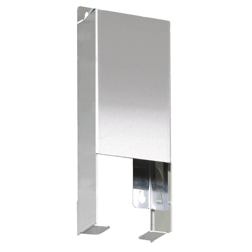 Louis Tellier Wall Mount Disposable Mask Dispenser - 11 3/5"W x 10 1/5"H, Stainless Steel (B1010)