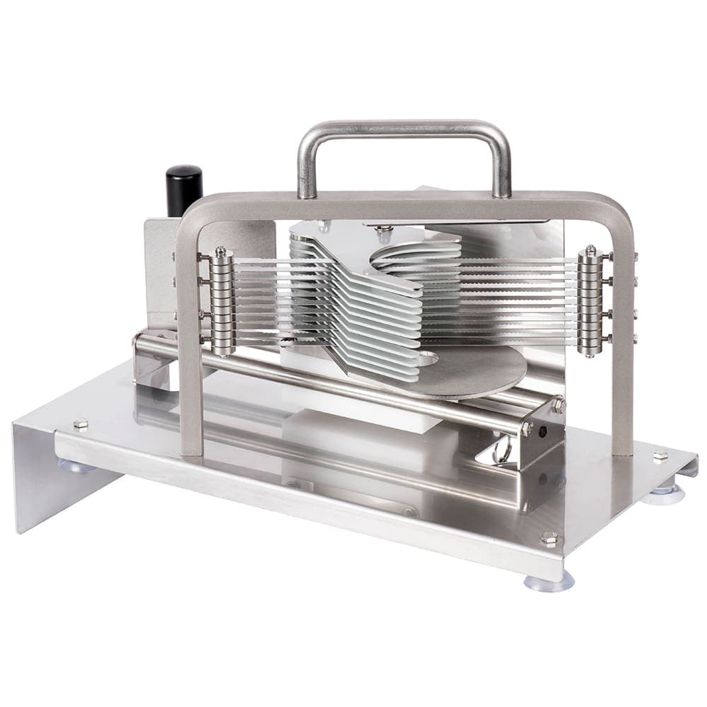 Louis Tellier Manual Tomato Slicer w/ Scalloped Blades - 1/4" Slices, Stainless Steel (CTX)