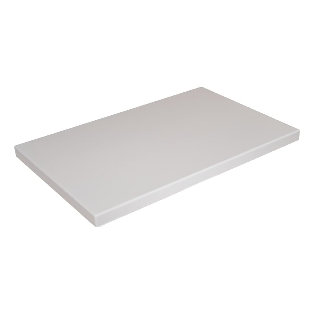 American Tables & Seating 30" x 45" Rectangular Resin Table Top, Pure White (ATR3045-PW)