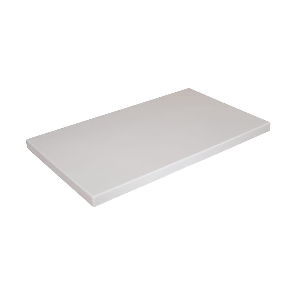 American Tables & Seating 30" x 48" Rectangular Resin Table Top, Pure White (ATR3048-PW)