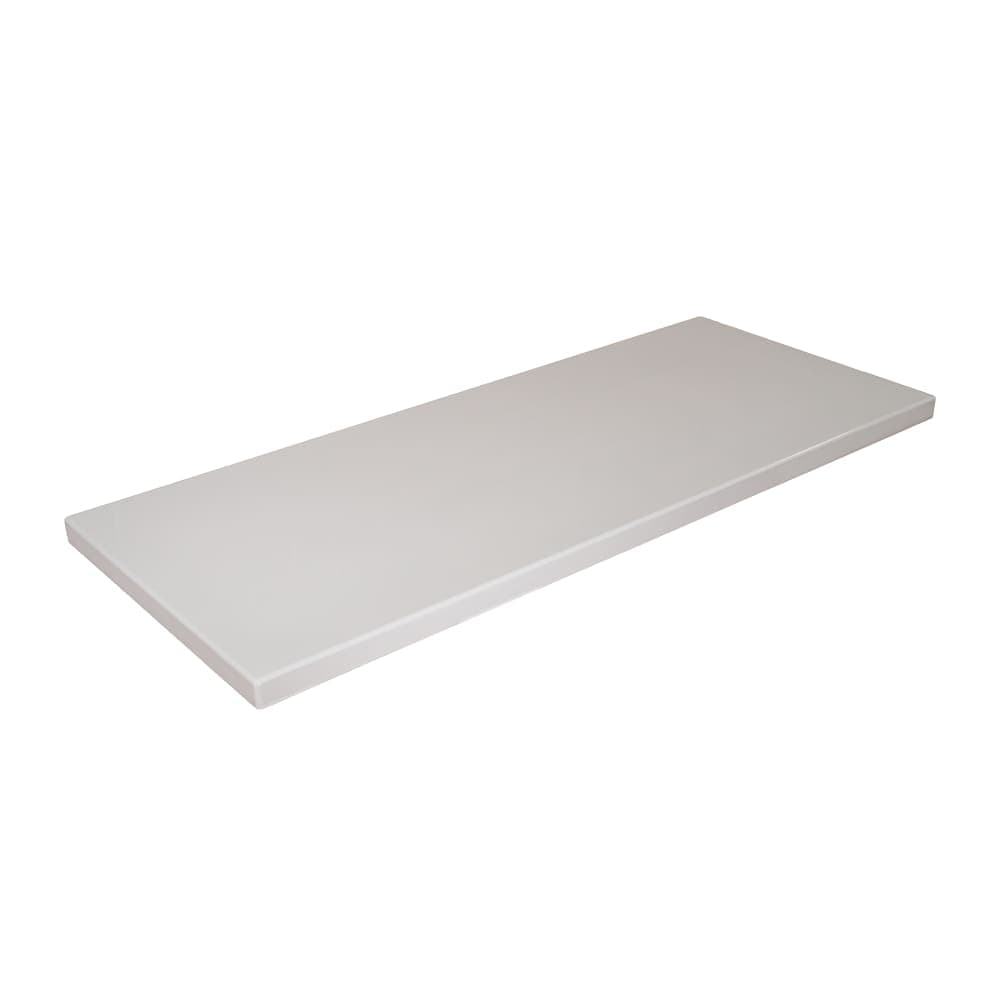 American Tables & Seating 30" x 72" Rectangular Resin Table Top, Pure White (ATR3072-PW)