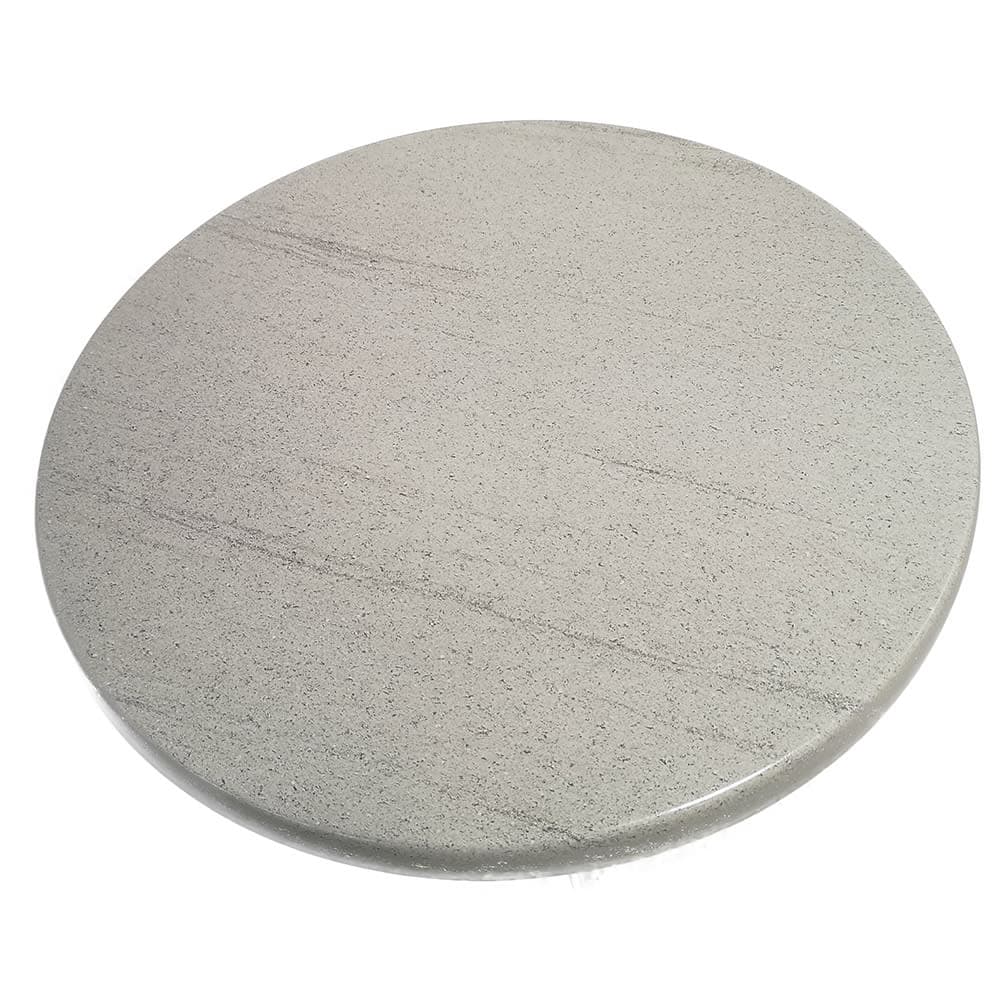 American Tables & Seating 35 1/2" Round Laminate Table Top - Indoor/Outdoor, Compressed Gray (ATS-ATO36-207)