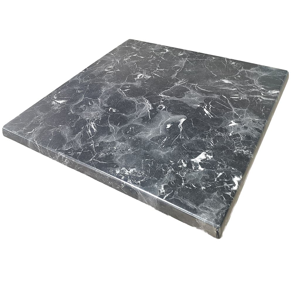 American Tables & Seating 35 1/2" Square Laminate Table Top - Indoor/Outdoor, Alcantara Black (ATS-ATO3636-202)