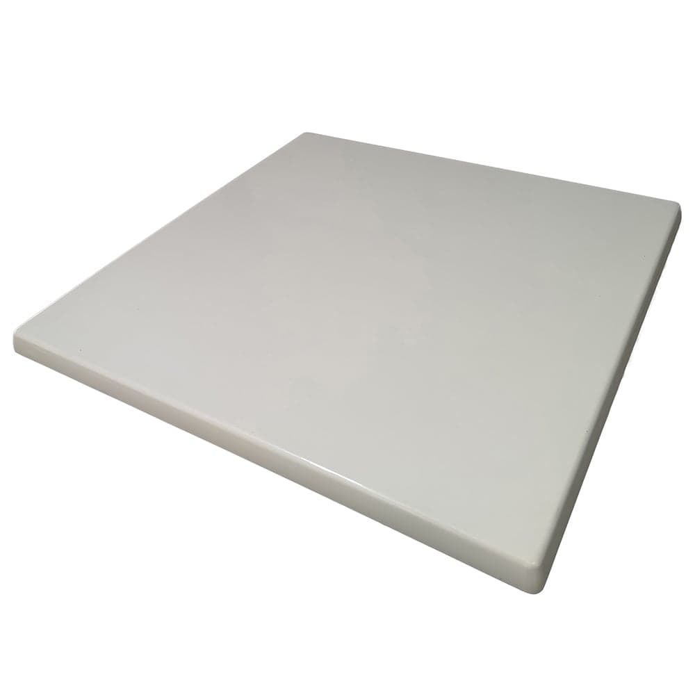 American Tables & Seating 35 1/2" Square Laminate Table Top - Indoor/Outdoor, Pearl White (ATS-ATO3636-214)