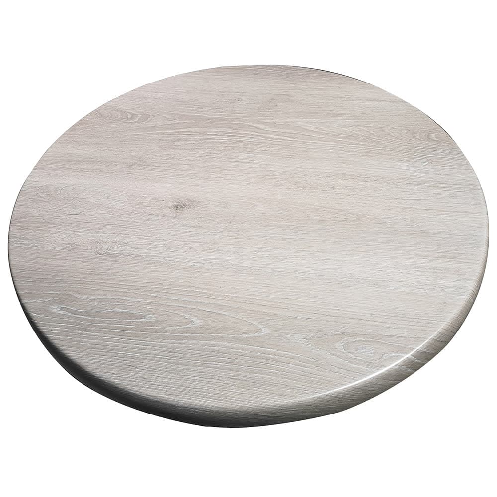 American Tables & Seating 47 1/5" Round Laminate Table Top - Indoor/Outdoor, Gray Oak (ATS-ATO48-212)