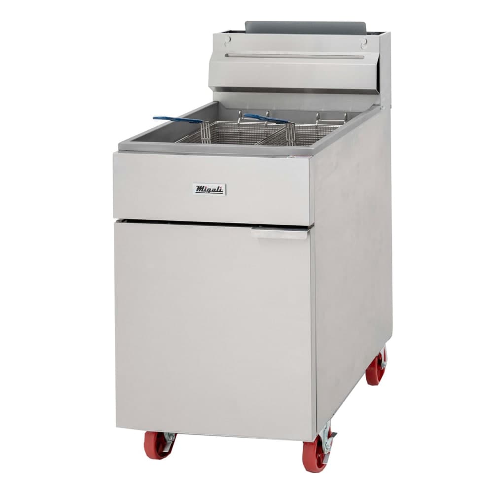 Migali C-F75-NG Gas Fryer - (1) 75 lb Vat, Floor Model, Natural Gas
