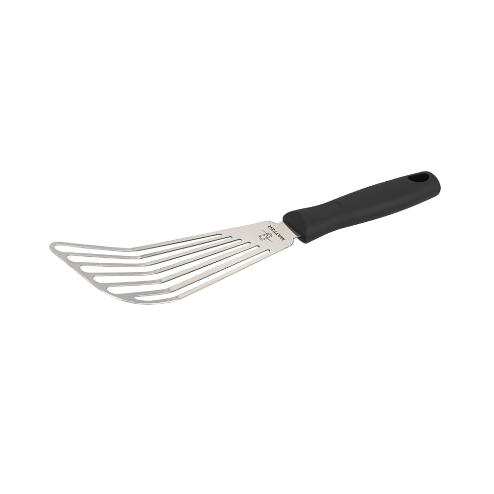 Matfer Bourgeat 072045 6 3/4" Fish Spatula/Turner w/ Polypropylene Handle, Stainless Steel