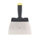 Matfer Bourgeat 112641 Chocolate Scraper - 7" x 4" Blade, Stainless Steel w/ Black Polypropylene Handle thumbnail 2