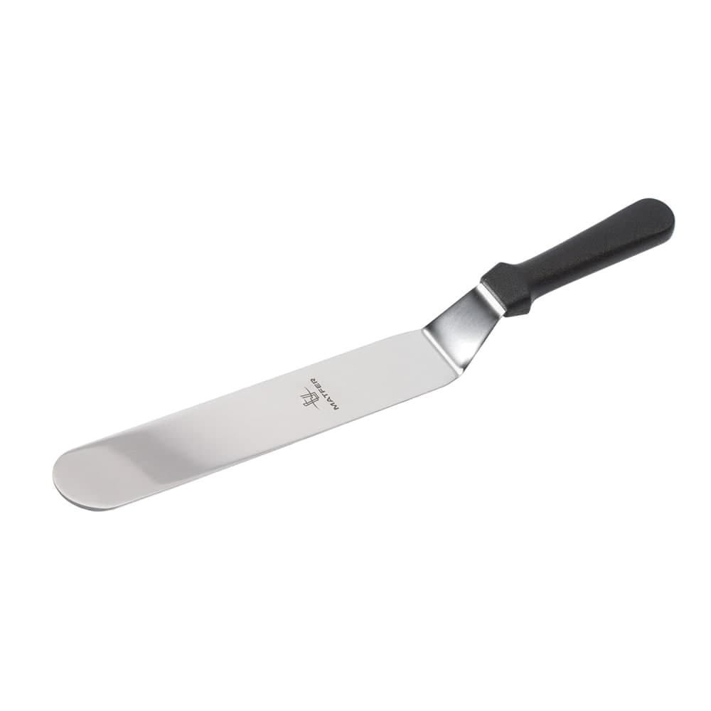 Matfer Bourgeat 112670 6 1/4" Flexible Offset Spatula w/ Plastic Handle, Stainless Steel