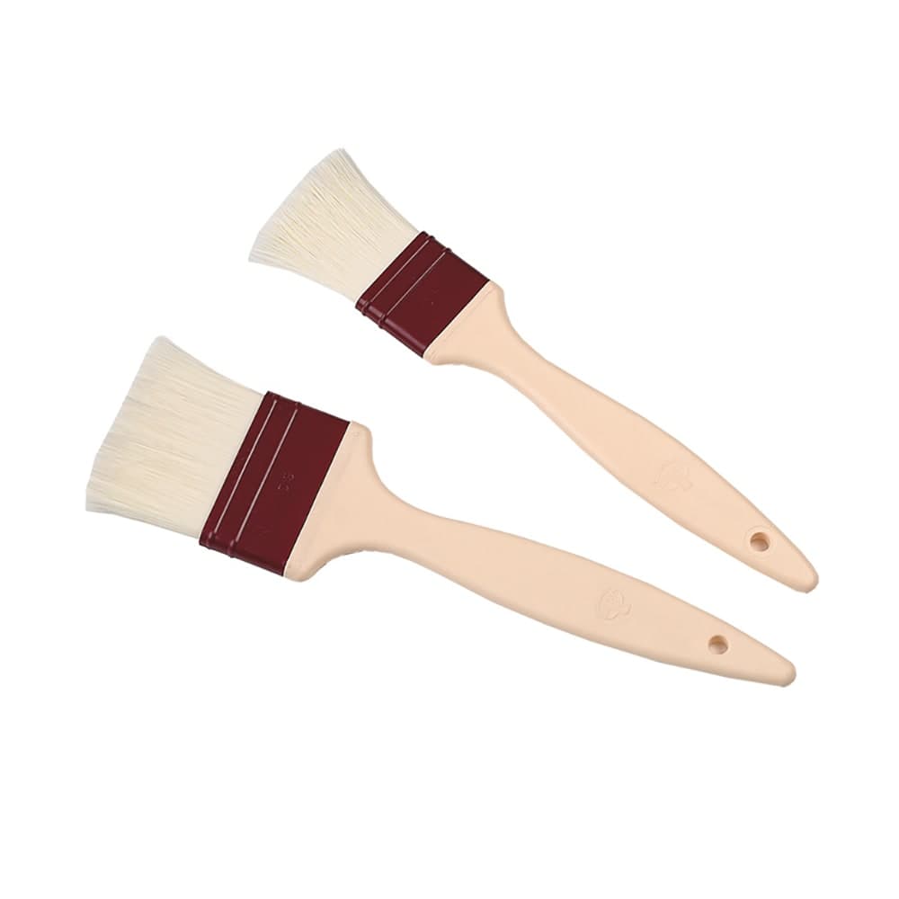 Matfer Bourgeat 116004 1 5/8" Flat Pastry Brush - Polyamide Fiber Bristles, Plastic Handle