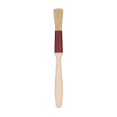 Matfer Bourgeat 116020 1/2" Flat Pastry Brush - Natural Bristles, Plastic Handle thumbnail 3