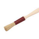 Matfer Bourgeat 116020 1/2" Flat Pastry Brush - Natural Bristles, Plastic Handle thumbnail 4