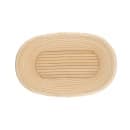 Matfer Bourgeat 118502 9 1/2" x 6" Banneton Dough Proofing Basket - Willow, Beige thumbnail 3