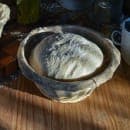 Matfer Bourgeat 118513 11 1/2" Banneton Round Dough Proofing Basket - Wicker, Beige thumbnail 4