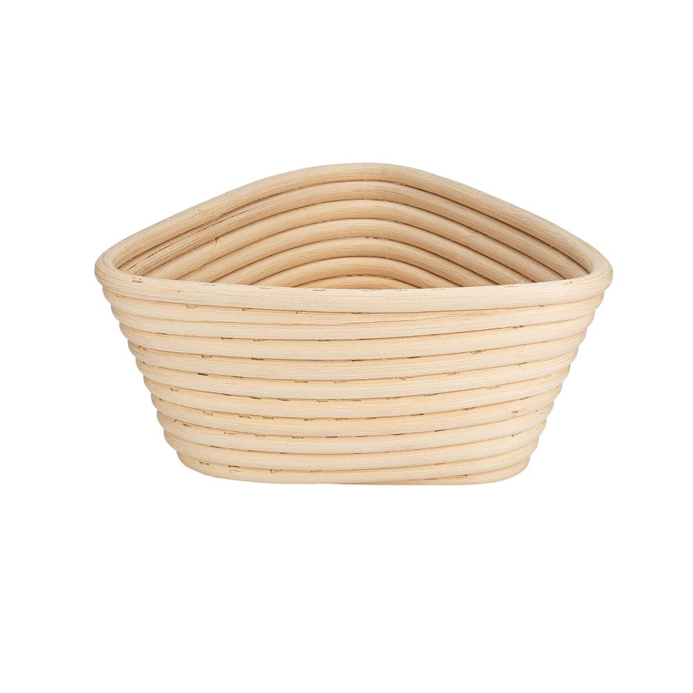 Matfer Bourgeat 118525 7" x 7 1/4" Banneton Dough Proofing Basket - Willow, Beige