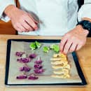 Matfer Bourgeat 310101 1/2 Half Size Oven Baking Sheet - 15 3/4" x 12", Blue Steel thumbnail 2