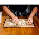 Matfer Bourgeat 310101 1/2 Half Size Oven Baking Sheet - 15 3/4" x 12", Blue Steel thumbnail 3