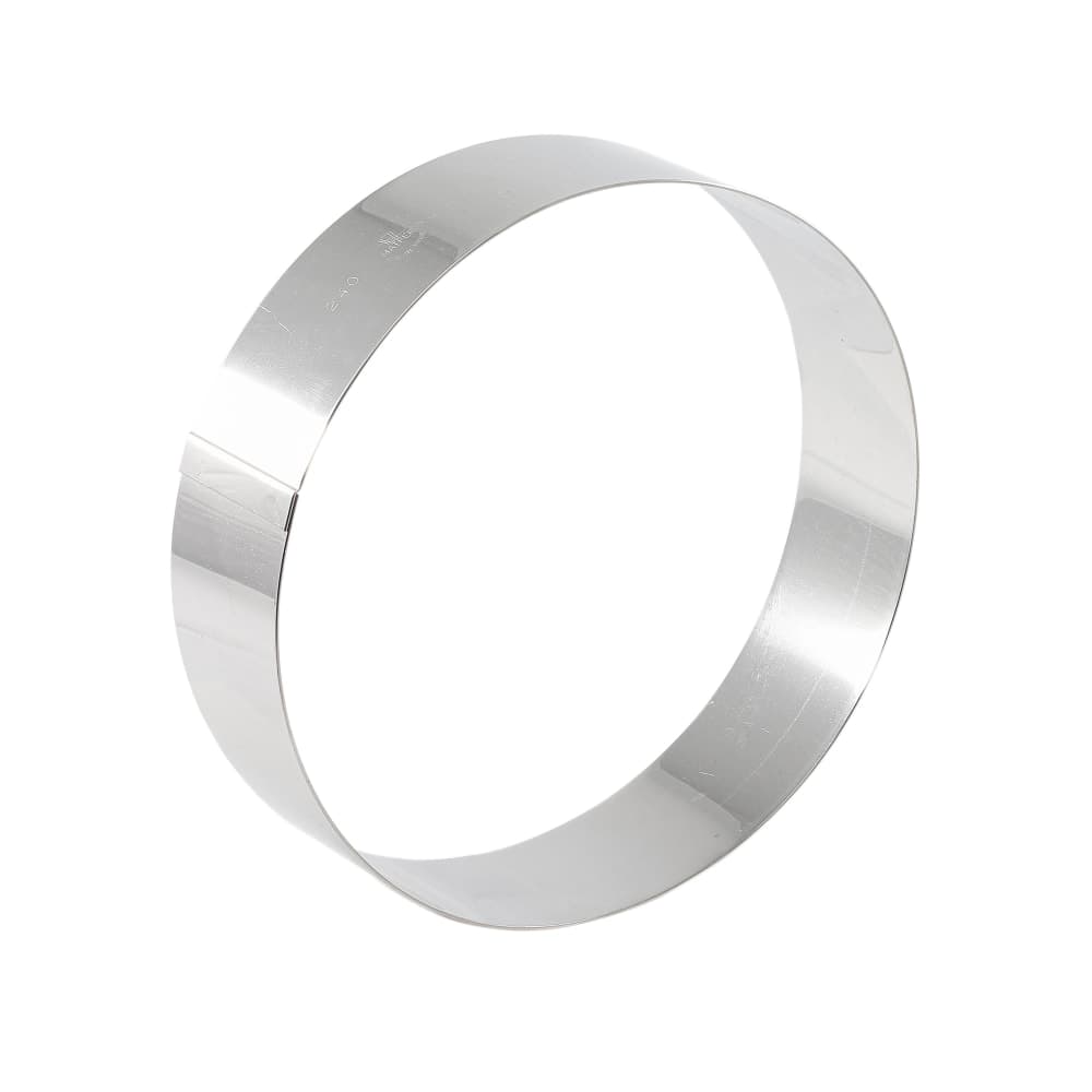 Matfer Bourgeat 371404 4 3/4" Round Mousse Ring, Stainless Steel