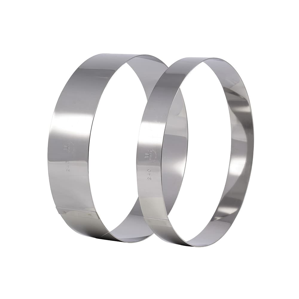 Matfer Bourgeat 371801 4 3/4" Ice Cream/Cake Ring, Stainless Steel