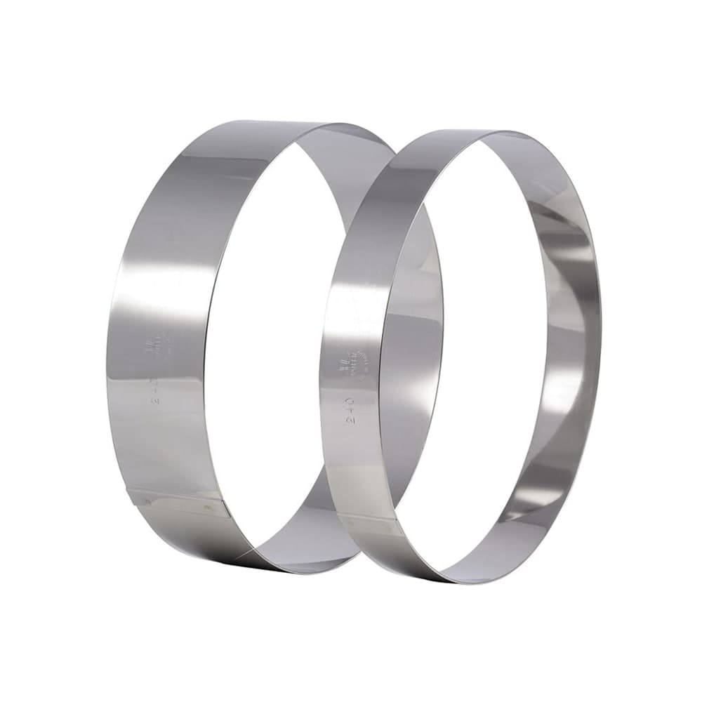 Matfer Bourgeat 371804 7 1/8" Ice Cream/Cake Ring, Stainless Steel
