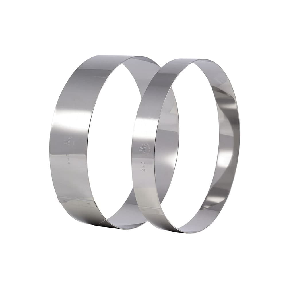 Matfer Bourgeat 371806 8 3/4" Ice Cream/Cake Ring, Stainless Steel