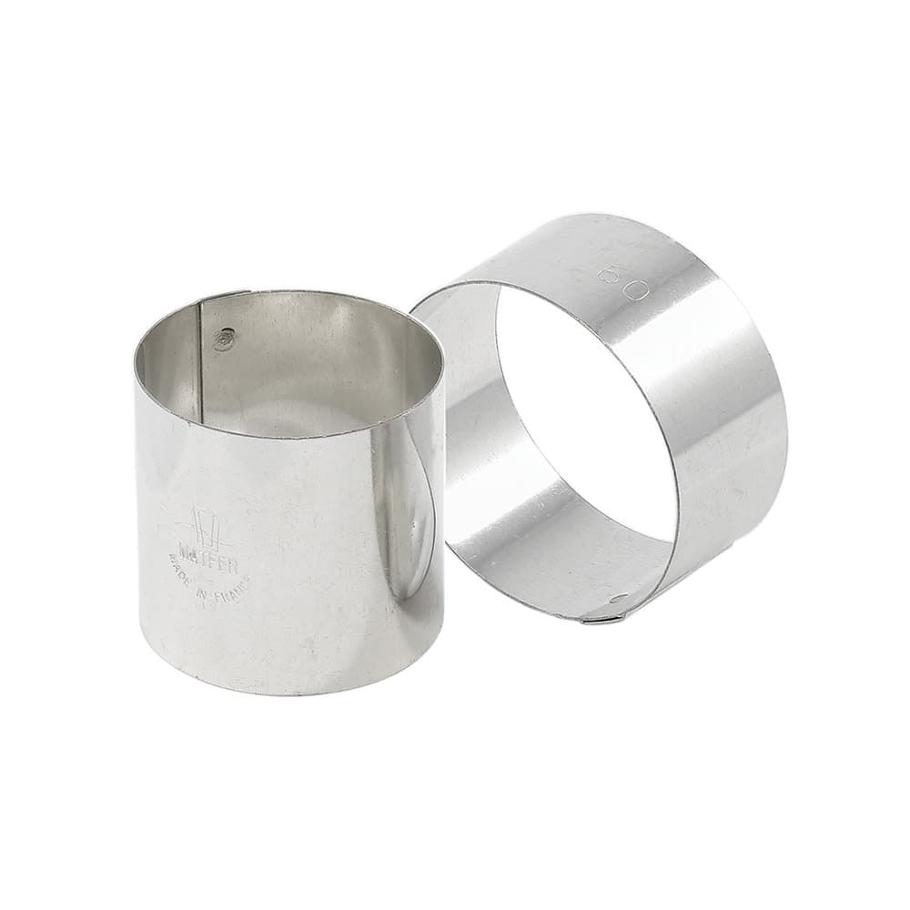 Matfer Bourgeat 375363 2 2/3" Round Nonnette Ring, Stainless Steel