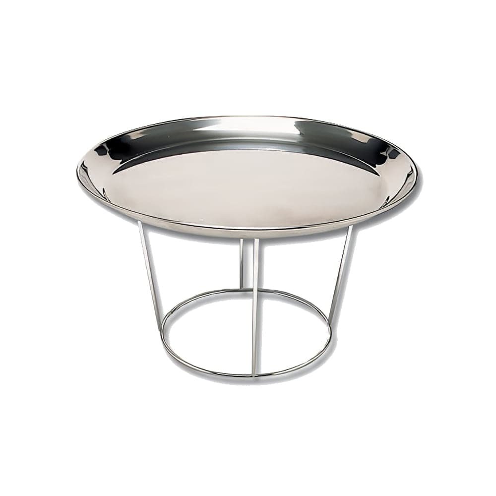 Matfer Bourgeat 613302 7 1/2" Round Seafood Tray Holder - 7 3/4"H, Chromed Steel Wire