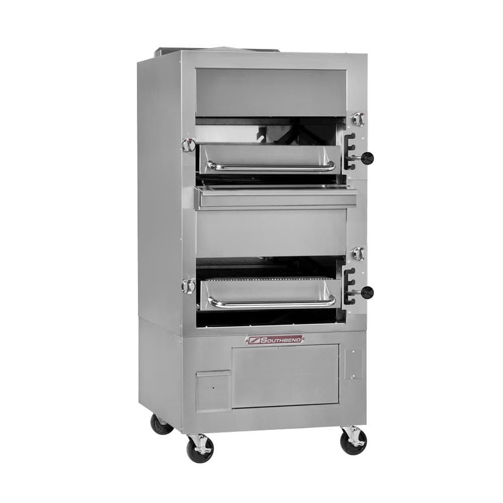 Southbend 234R Radiant Broiler, Double Deck, Stainless w/ Aluminum Back, Natural Gas