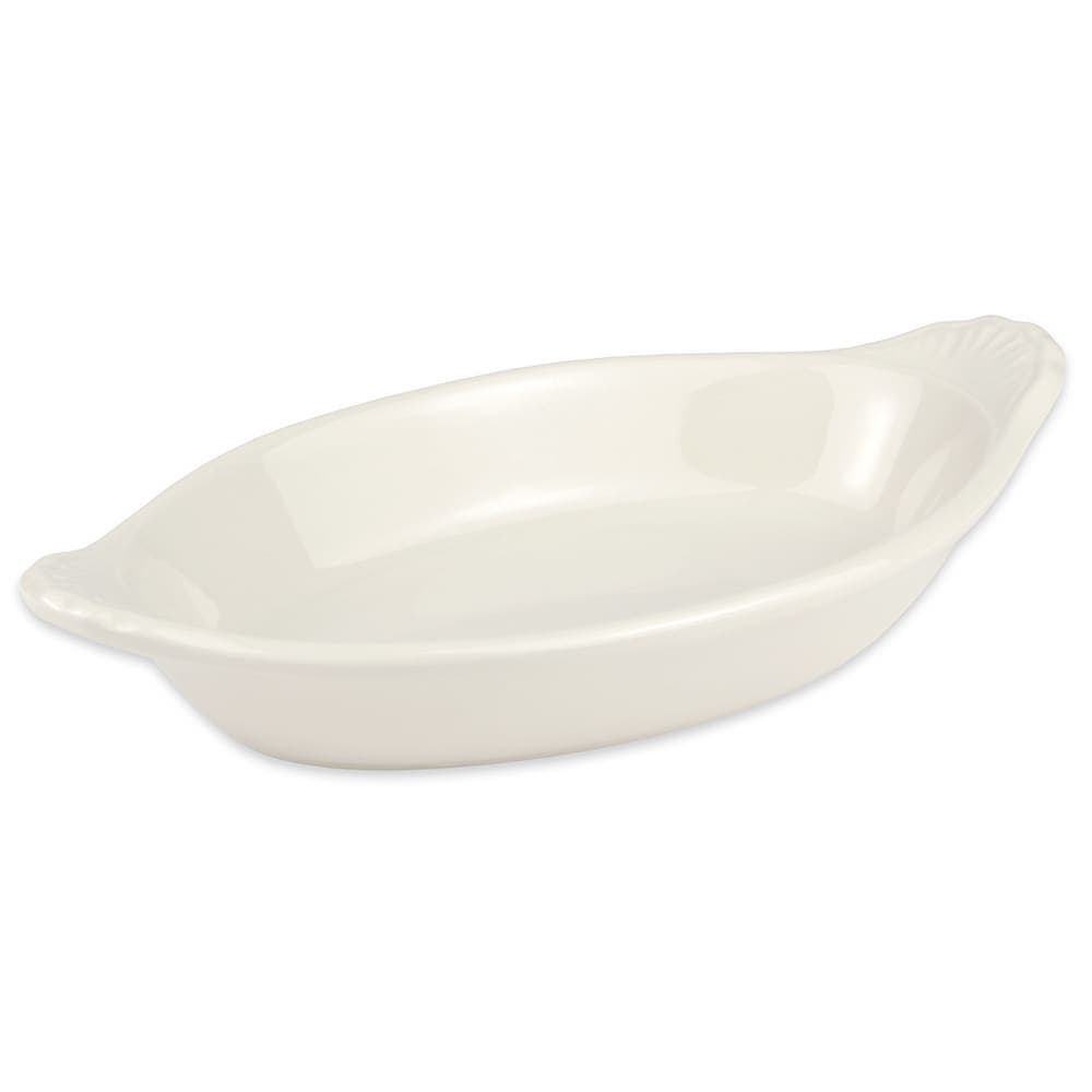 Hall China 12 oz. Oval, China Rarebit, White (5280AWHA)