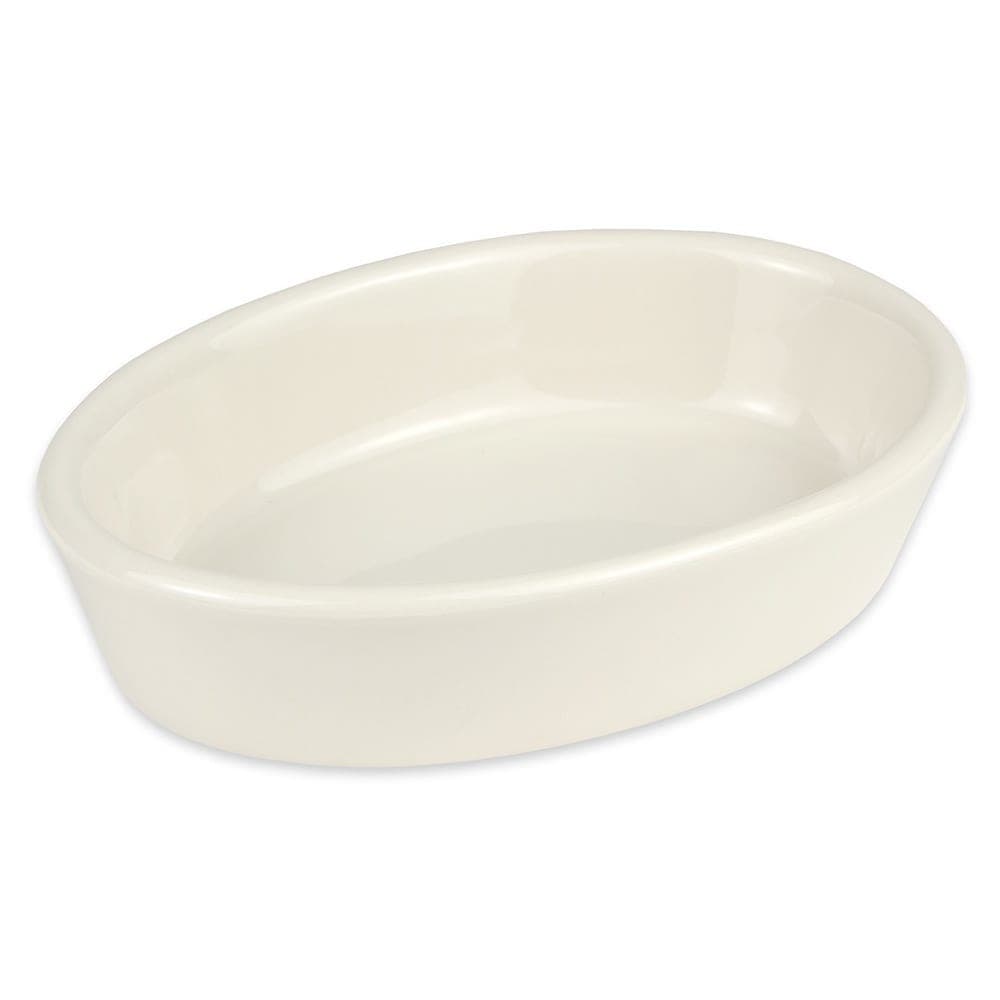 Hall China 10 oz. Oval, China Baking Dish, White (5710AWHA)