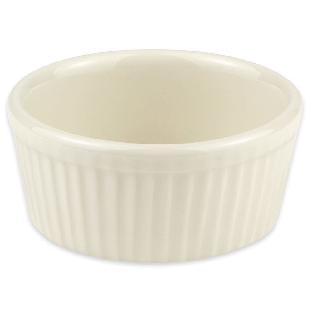 Hall China 4 1/2 oz Fluted Ramekin - China, White (HL8350AWHA)