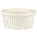 Hall China 5 oz Fluted Ramekin - China, White (HL8390AWHA) thumbnail 2