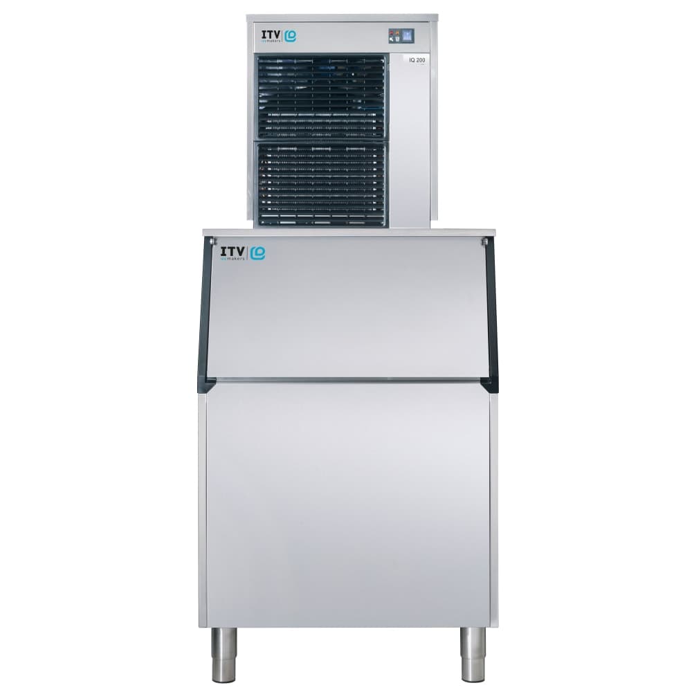 ITV Ice Makers 675 lb Ice Queen Flake Ice Machine w/ Bin - 507 lb Storage, Air Cooled, 208-230v (IQ 500/S-500)