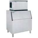 ITV Ice Makers 480 lb Spika Full/Half Cube Ice Machine w/ Bin - 750 lb Storage, Air Cooled, 115v (SPIKA MS 500/S-750) thumbnail 2