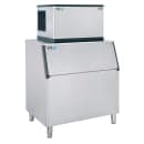 ITV Ice Makers 480 lb Spika Full/Half Cube Ice Machine w/ Bin - 750 lb Storage, Water Cooled, 115v (SPIKA MS 500/S-750) thumbnail 2