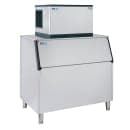 ITV Ice Makers 480 lb Spika Full/Half Cube Ice Machine w/ Bin - 860 lb Storage, Water Cooled, 115v (SPIKA MS 500/S-900) thumbnail 2