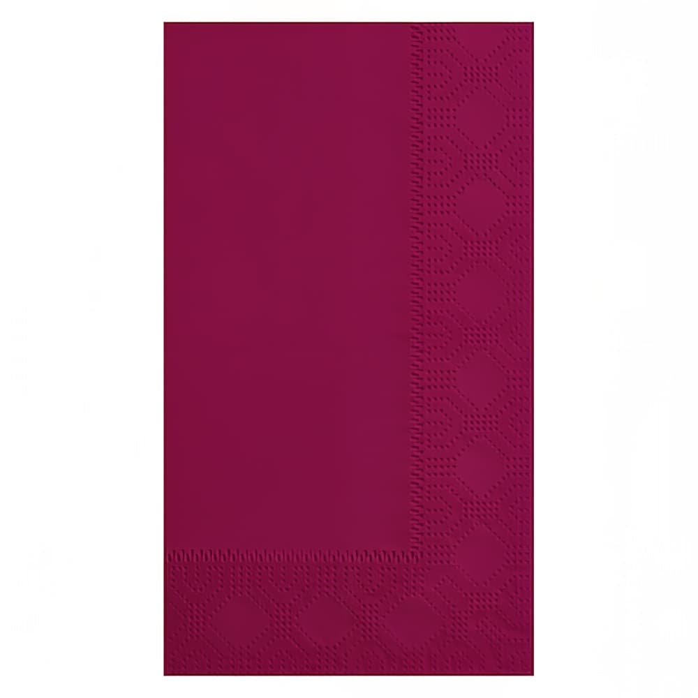 Hoffmaster 1/8 Fold Dinner Napkins - 2 ply, Burgundy (180524)