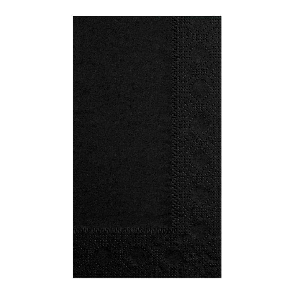 Hoffmaster 1/8 Fold Dinner Napkins - 2 ply, Black (180513)