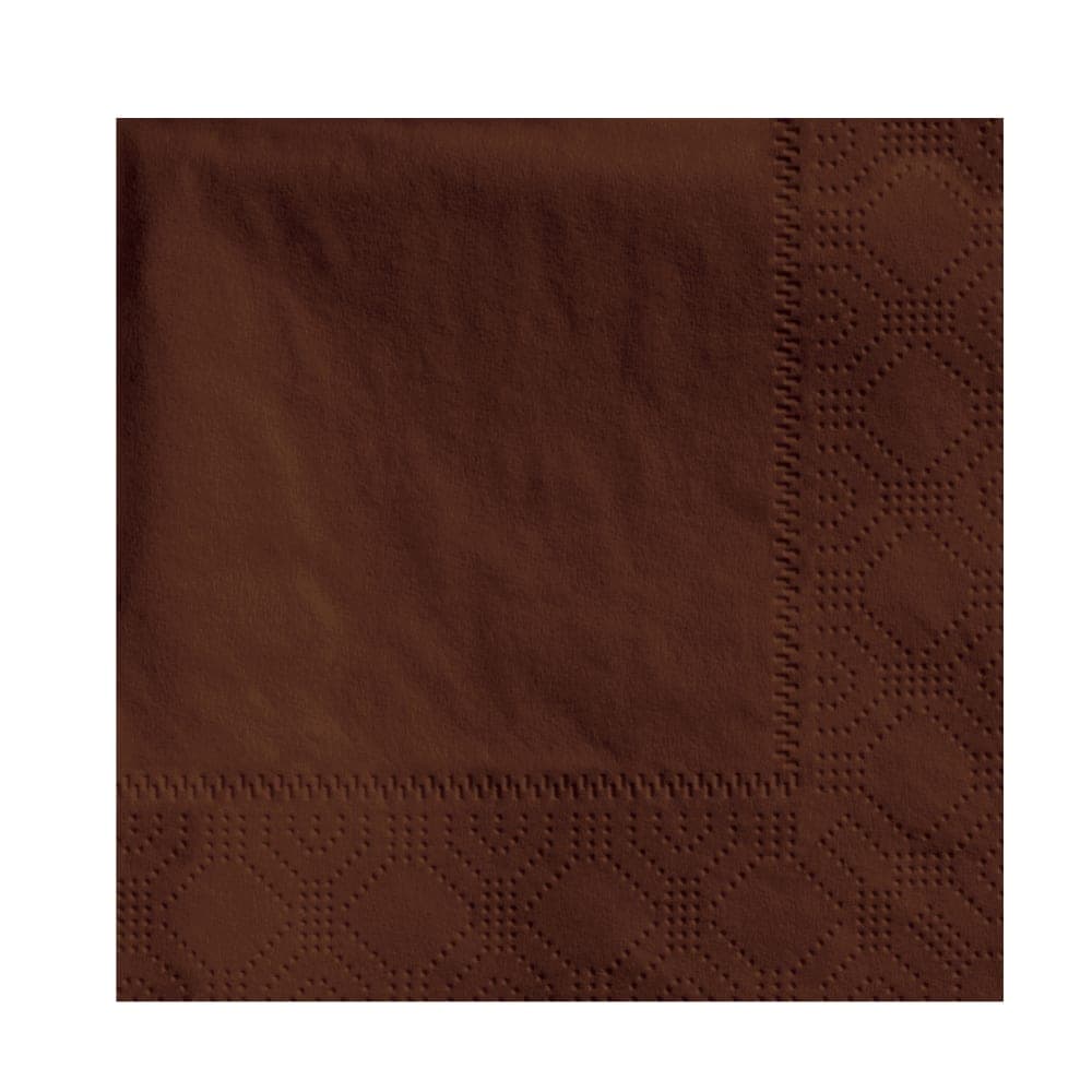 Hoffmaster 1/4 Fold Beverage Napkins - 2 ply, Chocolate Brown (180354)