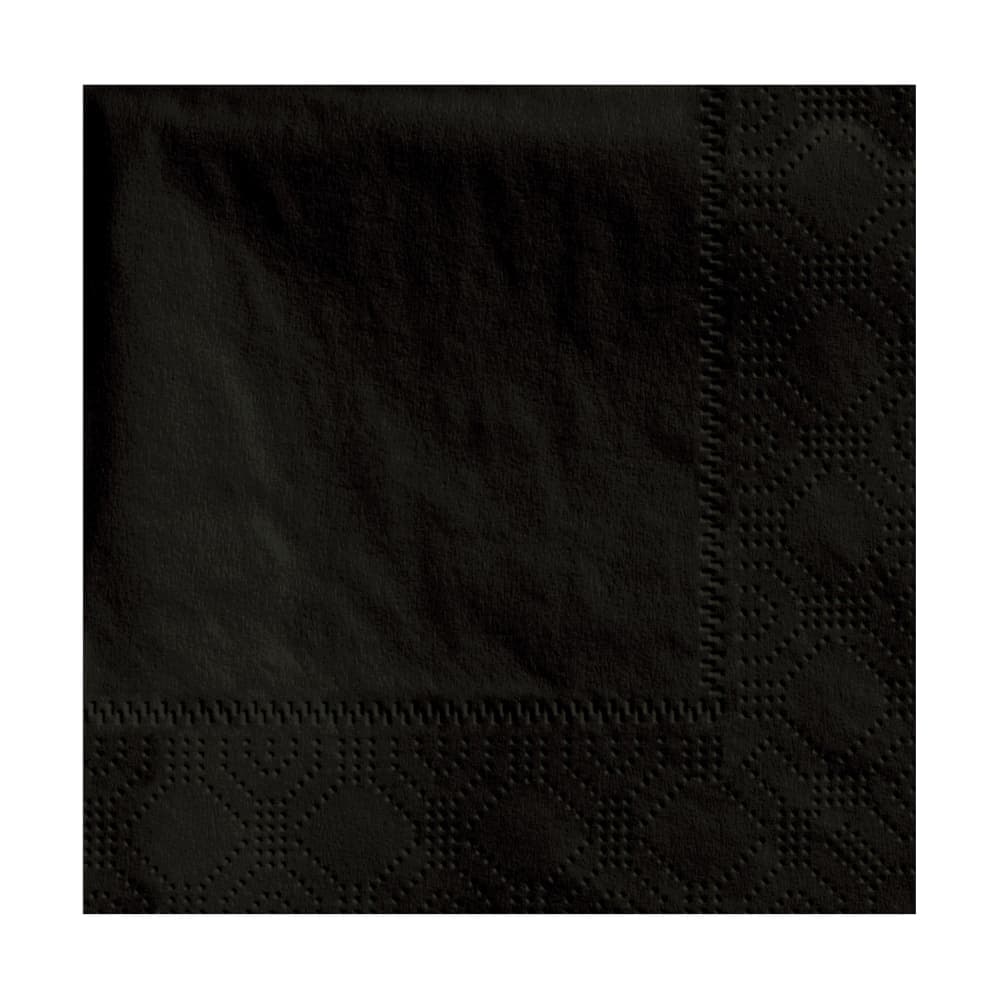 Hoffmaster 1/4 Fold Beverage Napkins - 2 ply, Black (180313)