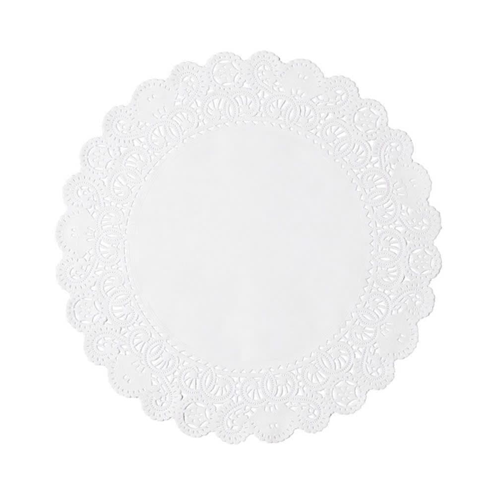 Hoffmaster 12" French Lace Doily - Paper, White (500535)