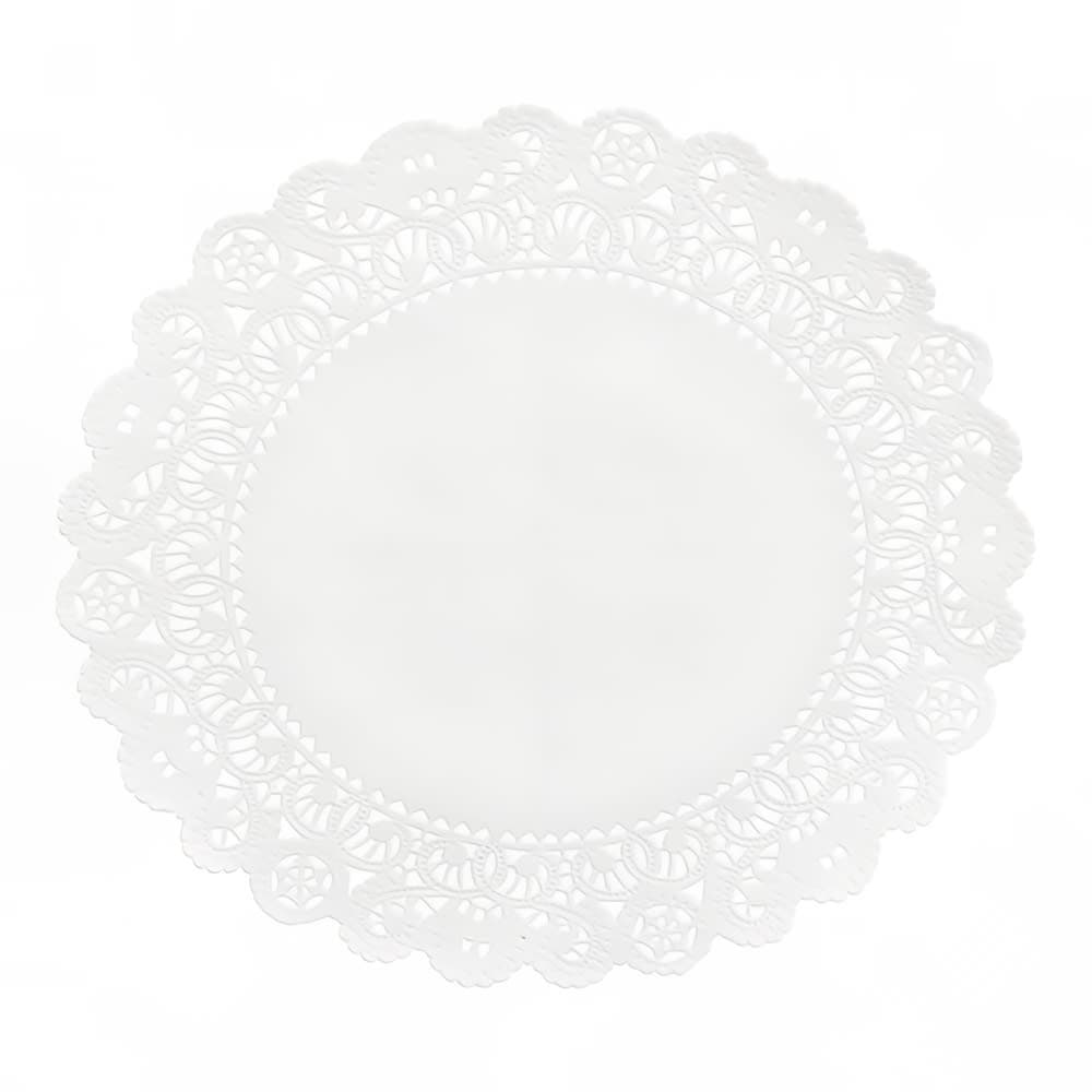 Hoffmaster Lapaco 8" Normandy Lace Doily - Paper, White (102-408)