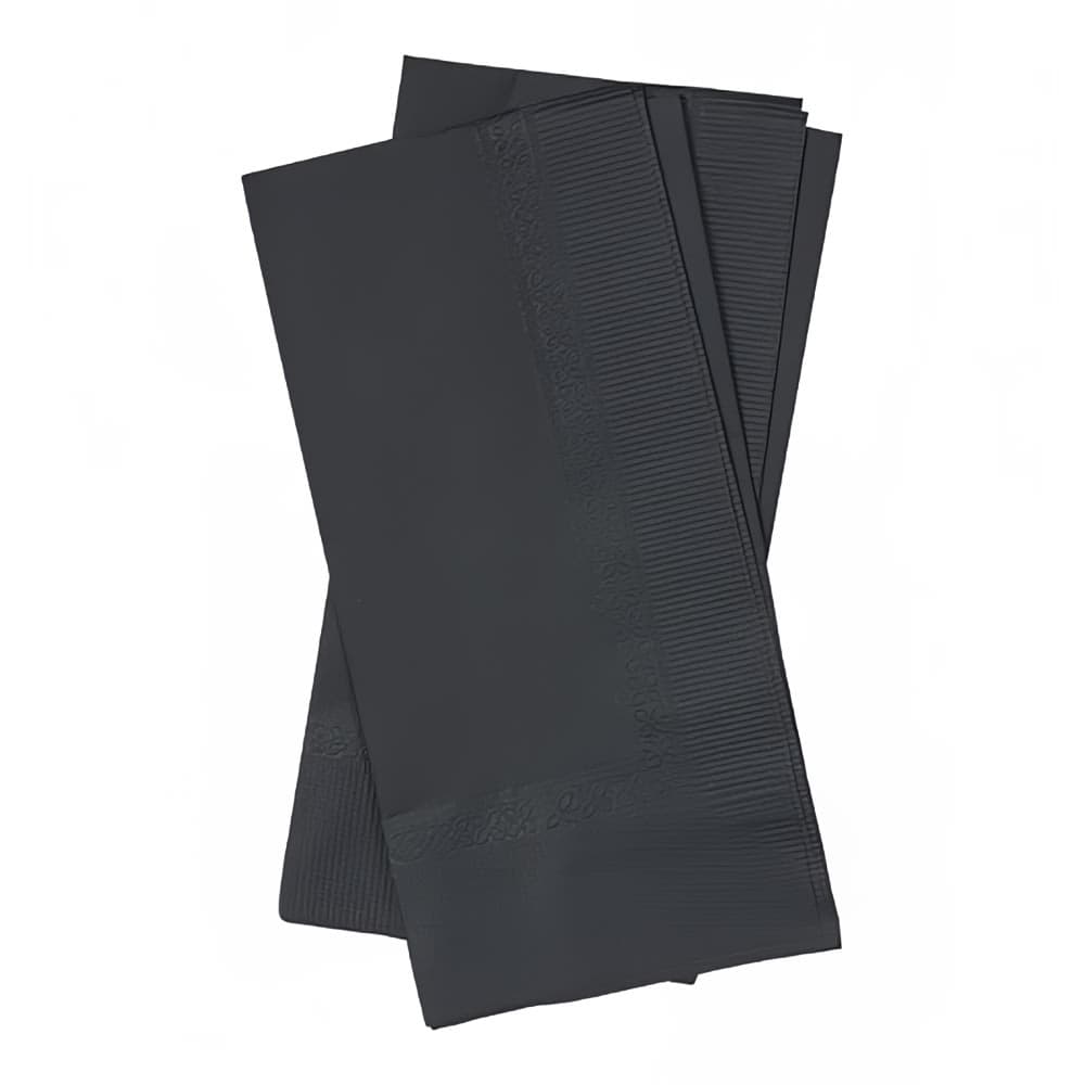 Hoffmaster Lapaco 1/8 Fold Dinner Napkins - 2 ply, Black (511-113)