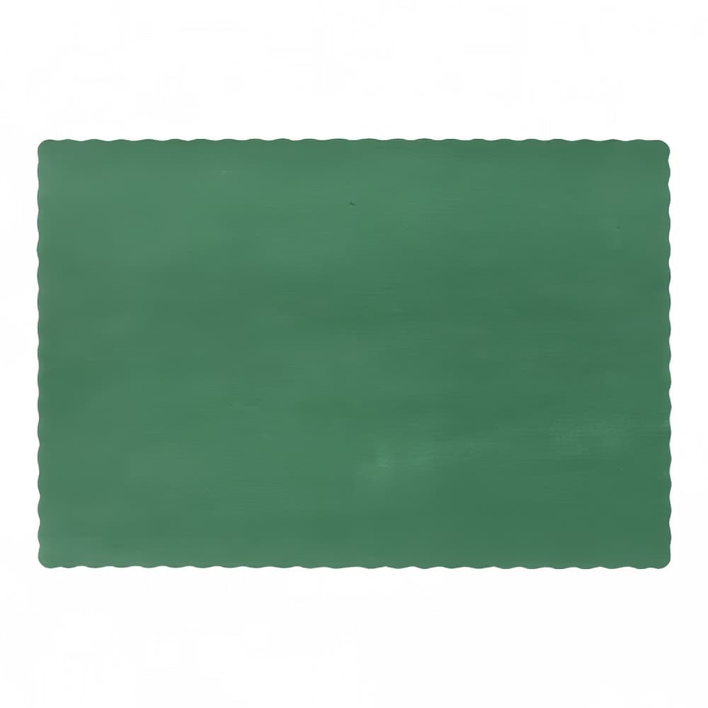 Hoffmaster Lapaco Placemat - 13 1/4" x 9 3/8", Paper, Hunter Green (314-201)