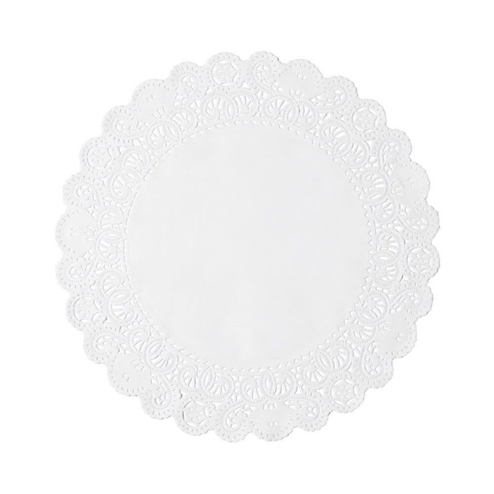 Hoffmaster 5" French Lace Doily - Paper, White (500531)