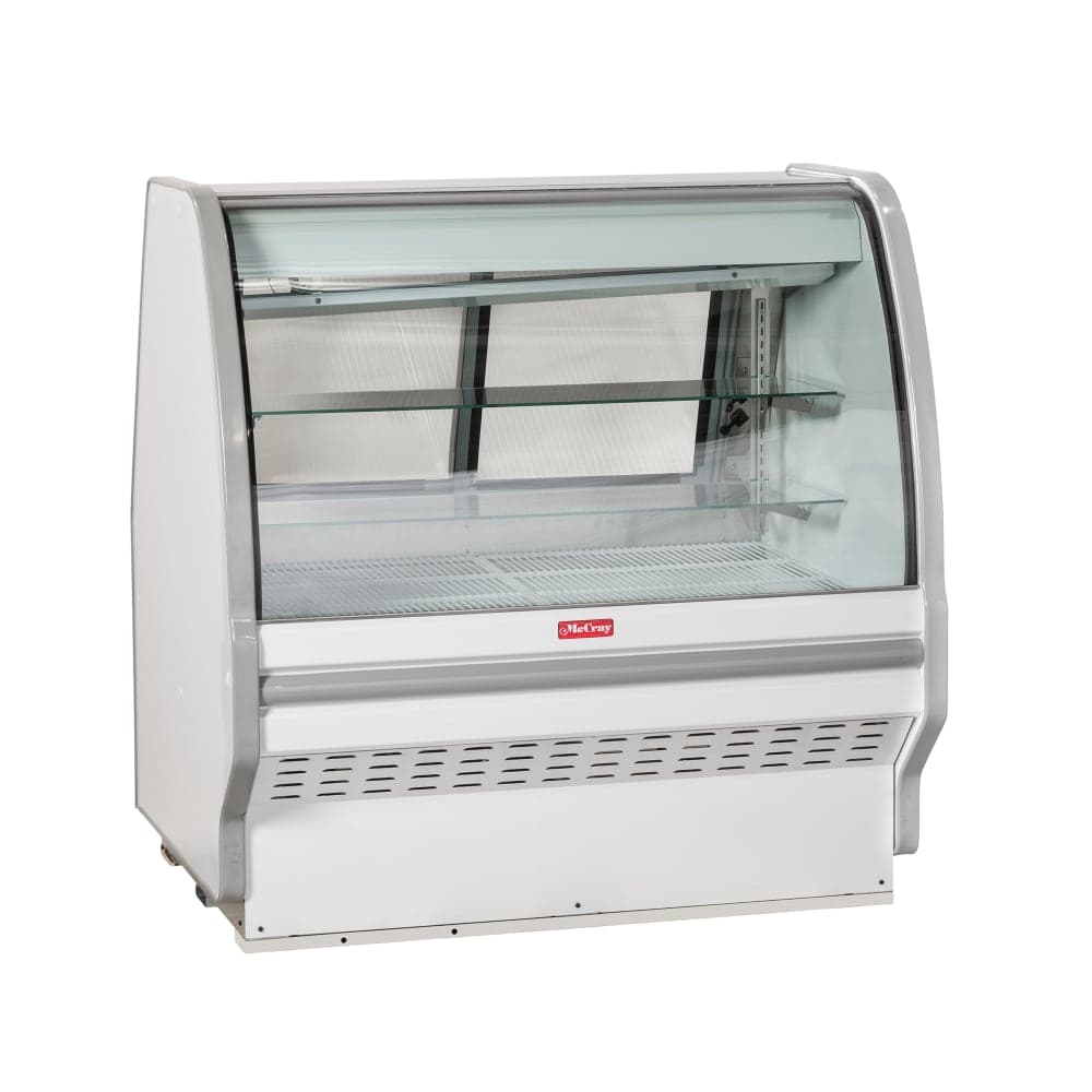Howard-McCray 99 1/2" Full Service Bakery Case w/ Curved Glass - (3) Levels, 115v (R-CBS40E-8C-S-LED)