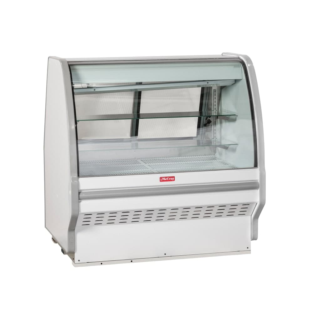 Howard-McCray 75 1/2" Full Service Bakery Case w/ Curved Glass - (3) Levels, 115v (SC-CBS40E-6C-S-LED)